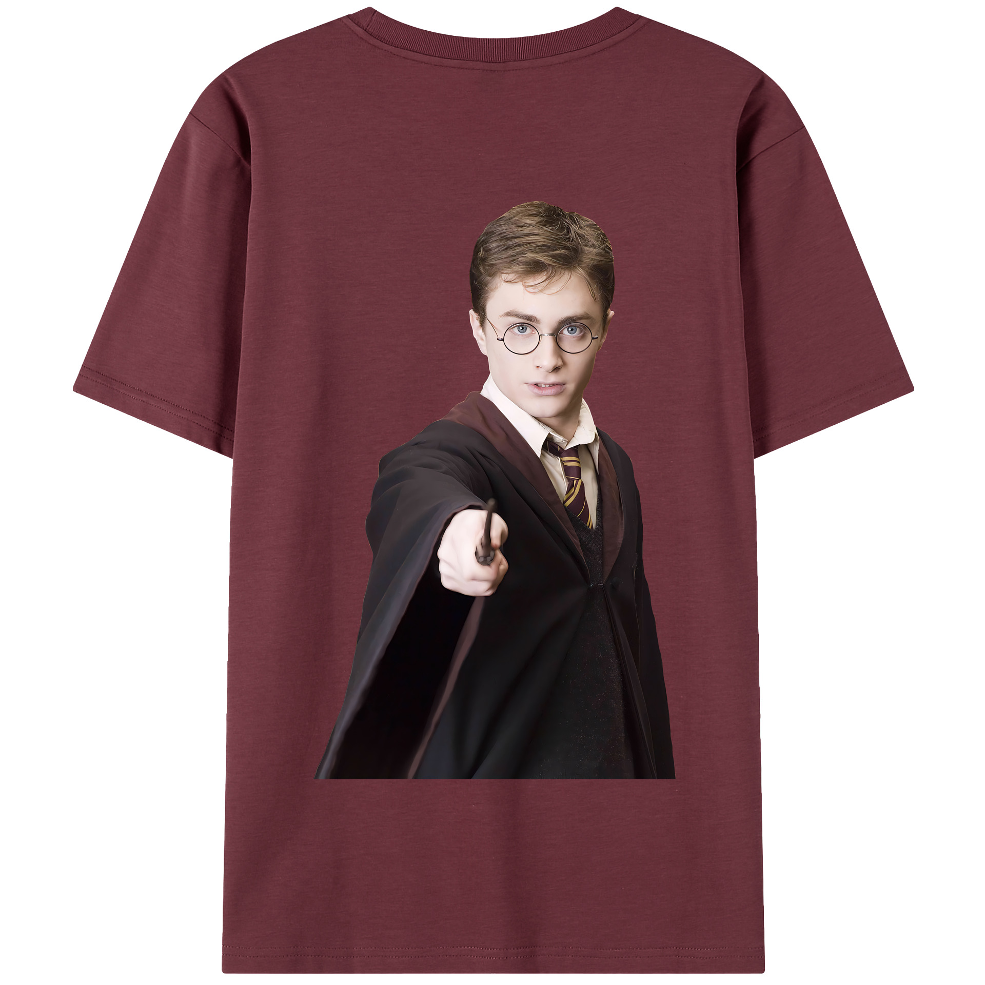 （画像用） Harry Potter ハリー・ポッターシリーズ 綿100％半袖Tシャツ（背面プリント）